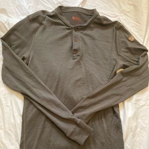 Fjallraven 100% wool Henley.